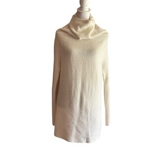 Review Never Established Cozy Turtle Sweater Ivory Ribbed Scandinavian Hygge